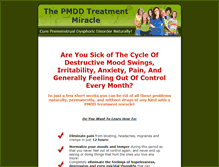 Tablet Screenshot of pmddtreatmentmiracle.com